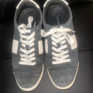 Joseph Abboud Charcoal and White Sneakers